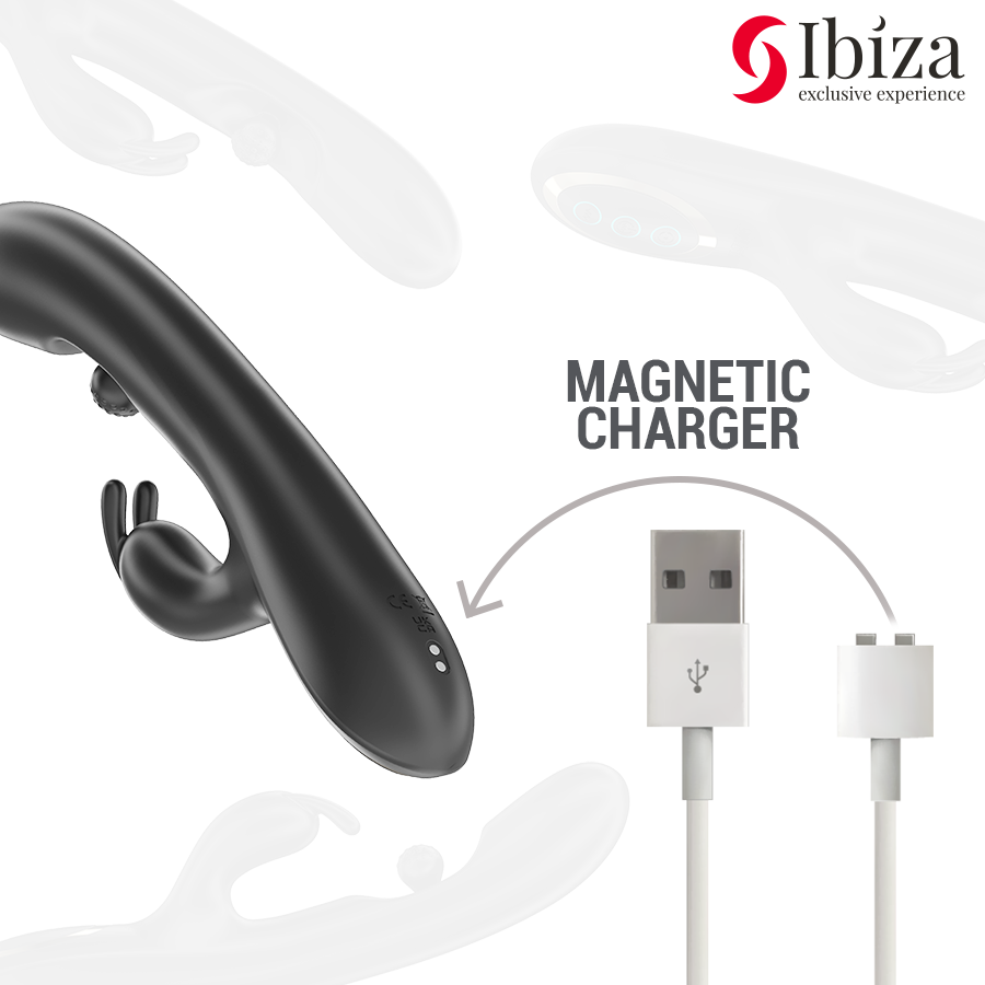 Ibiza-Vibrator leistungsstarkes Kaninchen mit rotierender Massagekugel, 3 · Vibratoren (Bild 6)