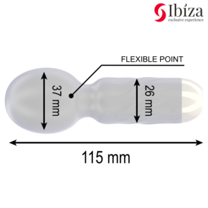 Ibiza-Pocket Wand Vibrator-Silikon, 10 Geschwindigkeiten, Wiederaufladbar, USB · Vibratoren (Bild 4)