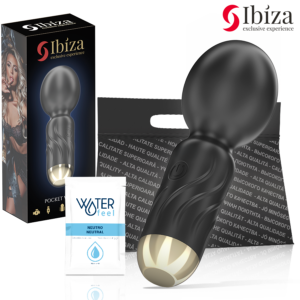Ibiza-Pocket Wand Vibrator-Silikon, 10 Geschwindigkeiten, Wiederaufladbar, USB · Vibratoren