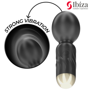 Ibiza-Pocket Wand Vibrator-Silikon, 10 Geschwindigkeiten, Wiederaufladbar, USB · Vibratoren (Bild 3)