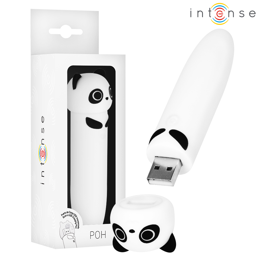 Intense Fun Toys-Poh Panda Vibro-Bullet wiederaufladbar USB 10 X