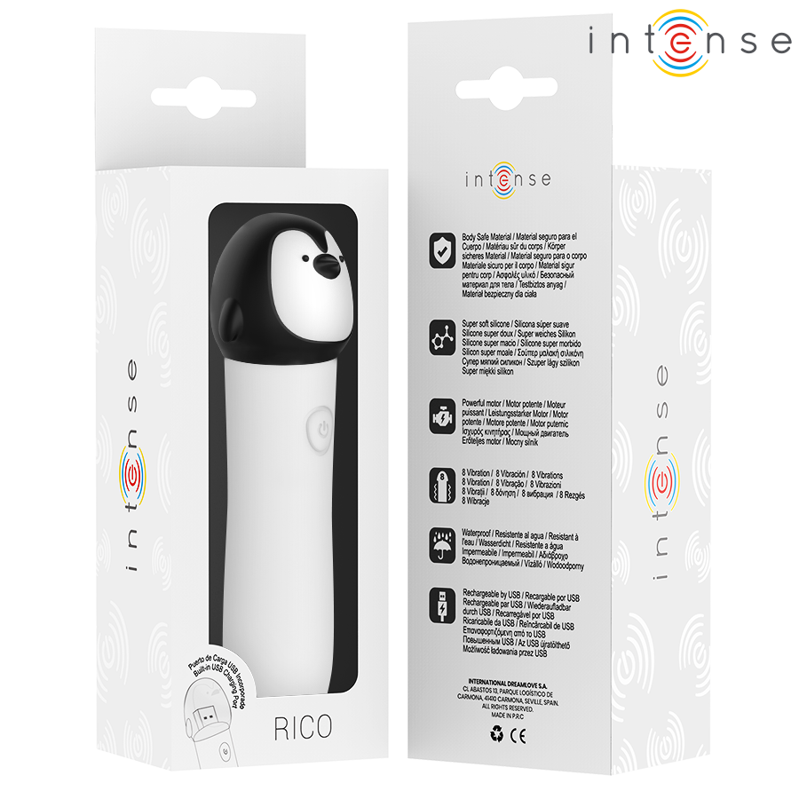 Intense Fun Toys-Reicher Bullet Vibrationsform Penguin, Usb · Vibratoren (Bild 6)