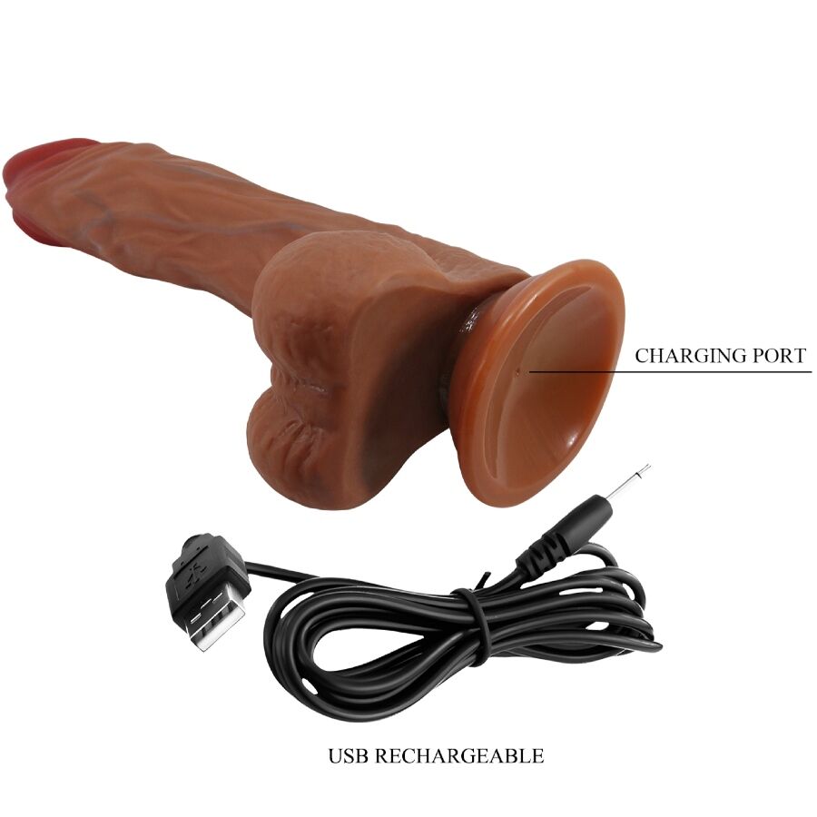 Baile Vibrators-Realistic Calisto Dildo 24 cm Flesh-TPR, 5 Geschwindigkeiten · Vibratoren (Bild 2)