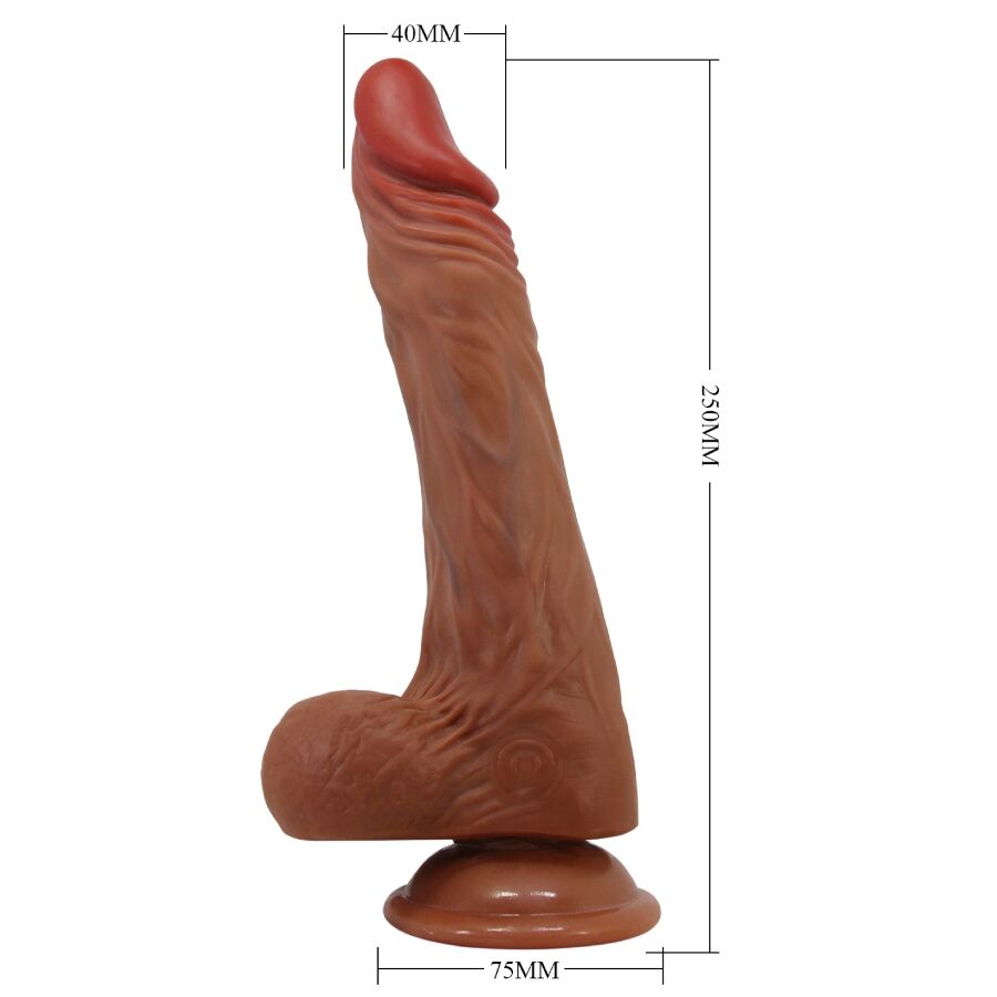 Baile Vibrators-Realistic Calisto Dildo 24 cm Flesh-TPR, 5 Geschwindigkeiten · Vibratoren (Bild 6)