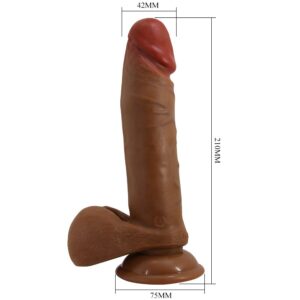 Baile Vibrators-Abel Dildo Realistisch 21 cm Mulatto-TPR, 5 Geschwindigkeiten · Vibratoren (Bild 10)