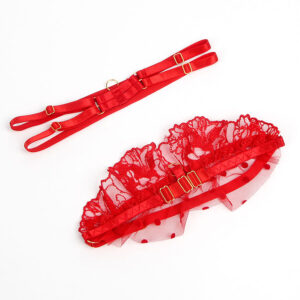 Subblime-957506 Set BH und Strumpfhose in Spitze Rot · Spicy Dessous & Bodystockings (Bild 5)