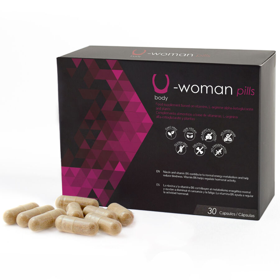 500cosmetics-U-Woman Anstieg der weiblichen Libido – 30 Kapseln · Nahrungsergänzungsmittel