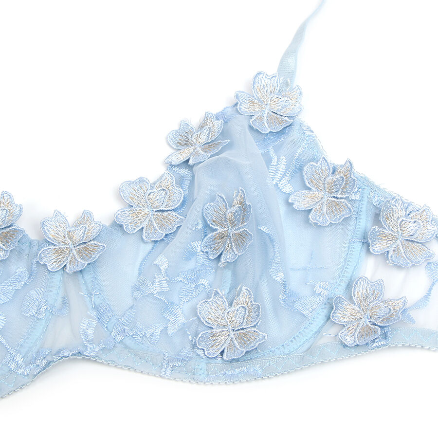 Subblime-957629 Set BH und Slip Blumenstickerei Blau · Spicy Dessous & Bodystockings (Bild 8)