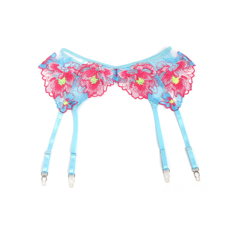 Subblime-957643 Set BH und Strumpfhose mit Rosa-Blumen · Spicy Dessous & Bodystockings (Bild 10)