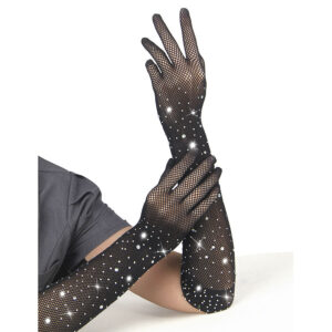 Subblime Accesories-957469SHINE Handschuhe Schwarz Transparent · Sexy Damen-Dessous (Bild 3)
