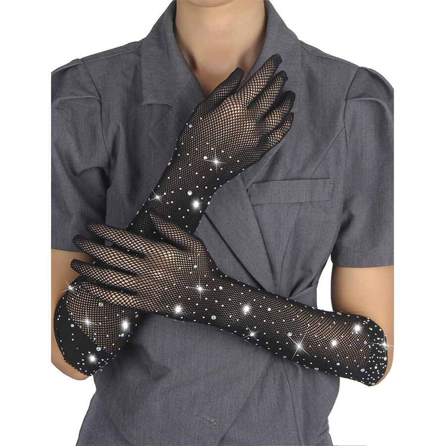 Subblime Accesories-957469SHINE Handschuhe Schwarz Transparent · Sexy Damen-Dessous (Bild 6)