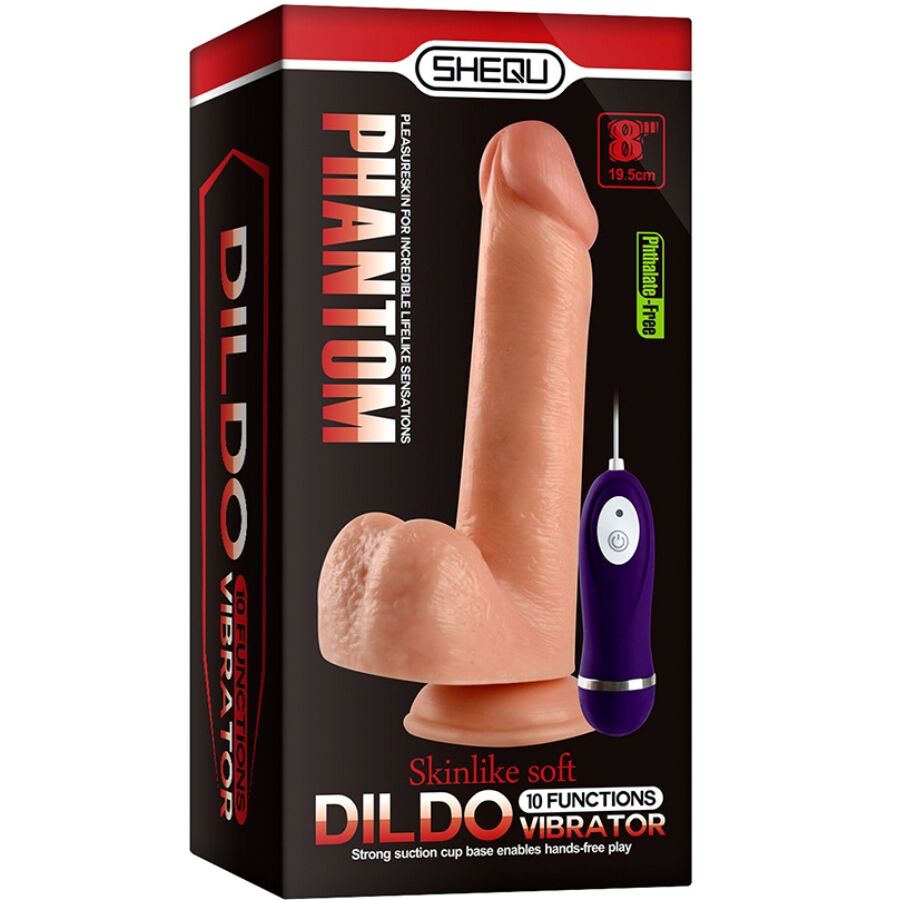 Shequ-Adam Vibrator Dildo mit Fernbedienung 21 cm-Silikon · Vibratoren (Bild 7)