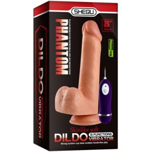 Shequ-Phantom Dildo Vibrierend mit Fernbedienung 20 cm-Silikon · Vibratoren (Bild 6)