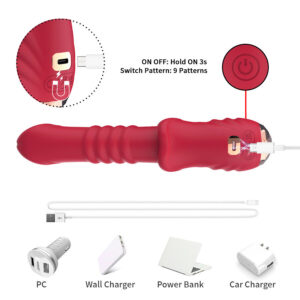 Armony Vibrators-Point a Vibrator Dildo Stimulator Rot-Silikon · Vibratoren (Bild 7)
