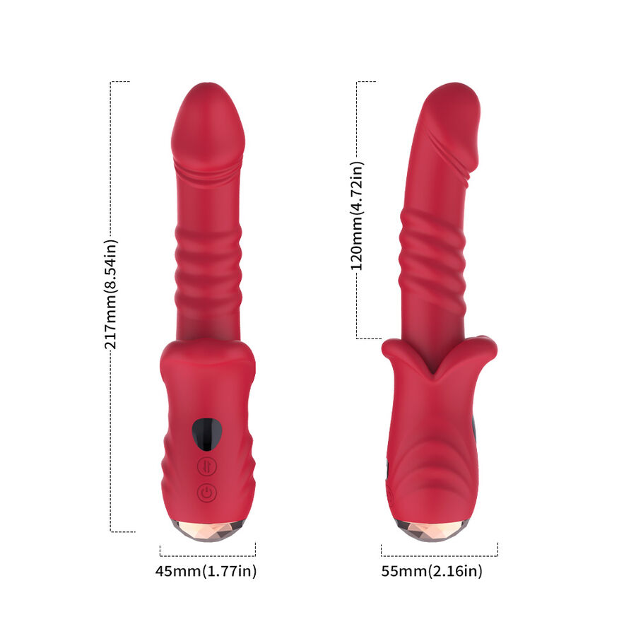 Armony Vibrators-Point a Vibrator Dildo Stimulator Rot-Silikon · Vibratoren (Bild 6)