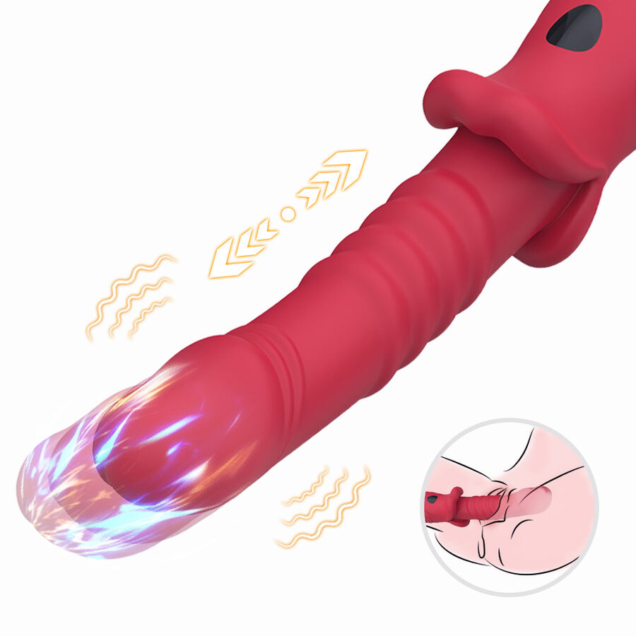 Armony Vibrators-Point a Vibrator Dildo Stimulator Rot-Silikon · Vibratoren (Bild 9)