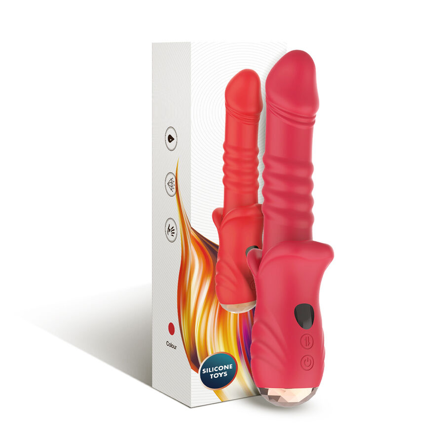 Armony Vibrators-Point a Vibrator Dildo Stimulator Rot-Silikon · Vibratoren