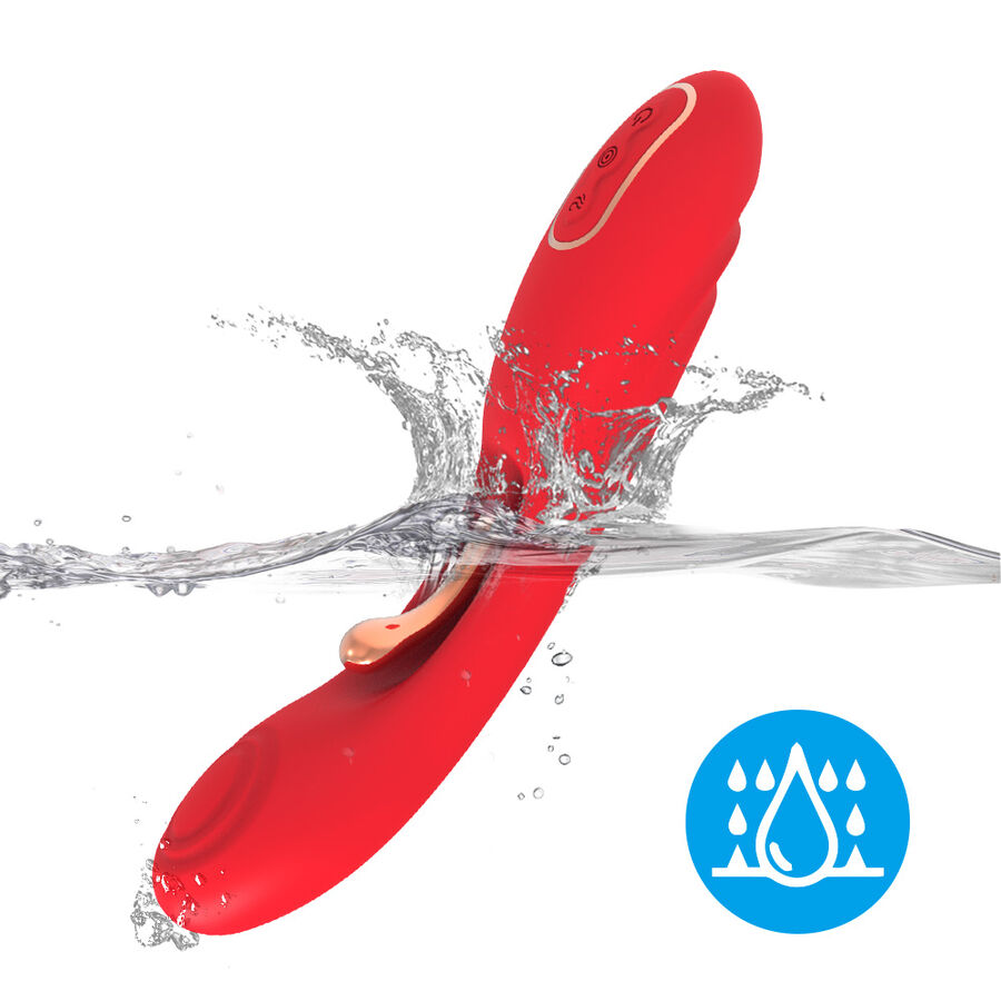 Armony Vibrators-Vibrator mit schwingender Zunge Rot-Silikon, 7 · Vibratoren (Bild 5)