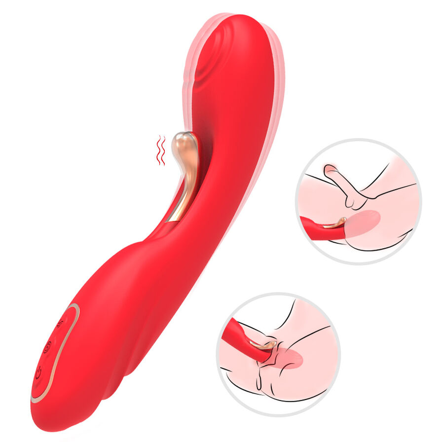 Armony Vibrators-Vibrator mit schwingender Zunge Rot-Silikon, 7 · Vibratoren (Bild 2)
