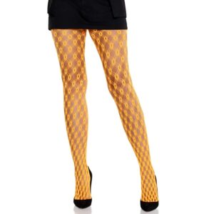 Leg Avenue Hosiery-Netzstrumpfhose Neonorange