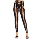 Leg Avenue Hosiery-Matte Strümpfe ohne Nähte ohne schwarze BH · Sexy Damen-Dessous