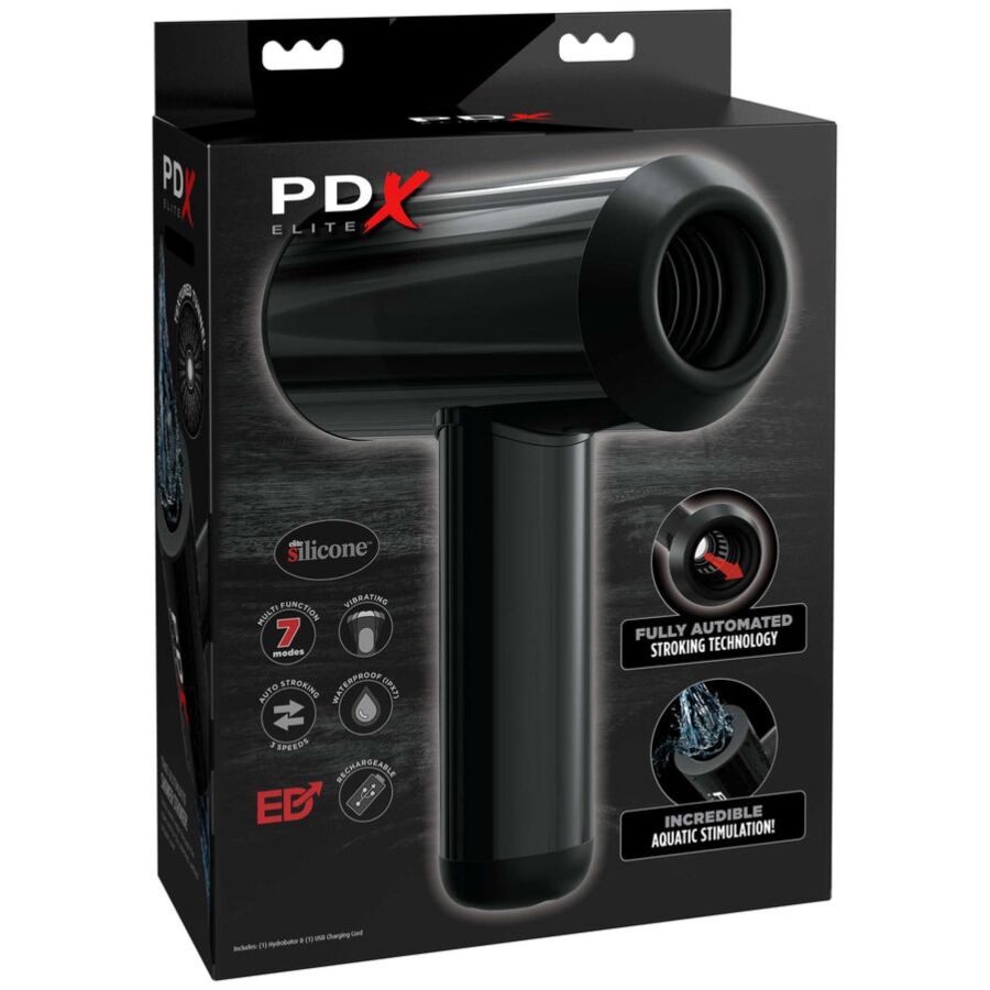 Pdx Elite-Masturbator Automatisch Doppelwasser-Silikon, 3 Geschwindigkeiten · Sextoys
