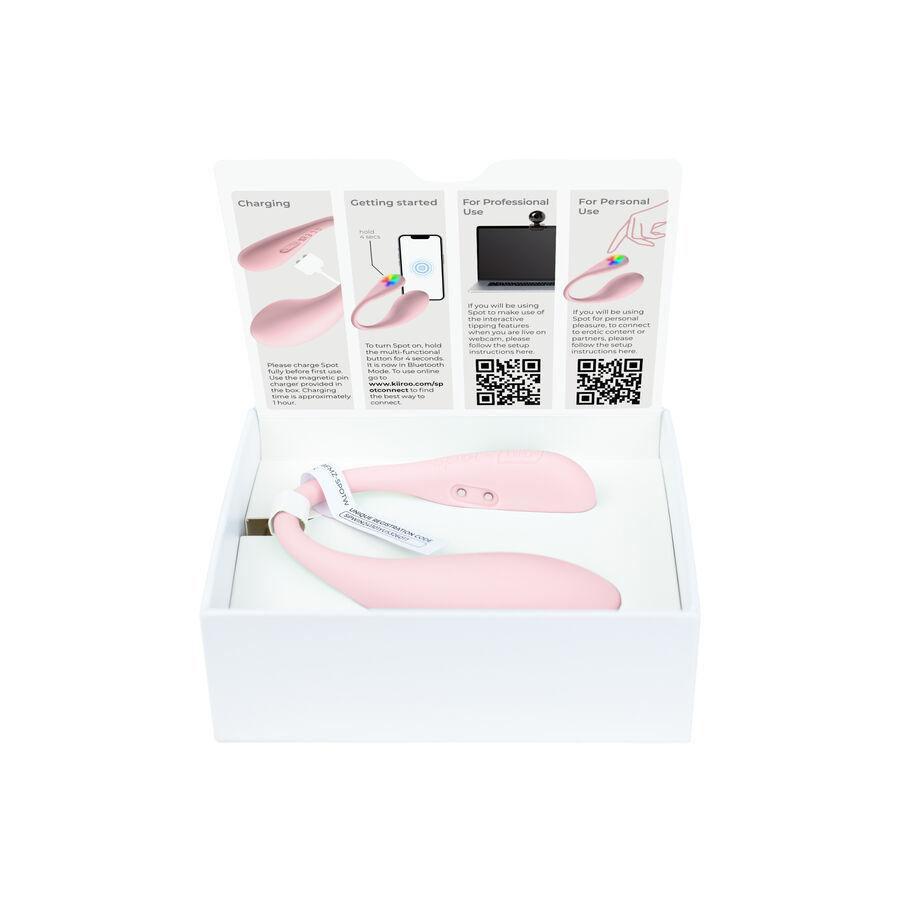 Kiiroo-Spot Kiss Me Vibrator U-shaped Rosa-Waterproof · Vibratoren (Bild 3)