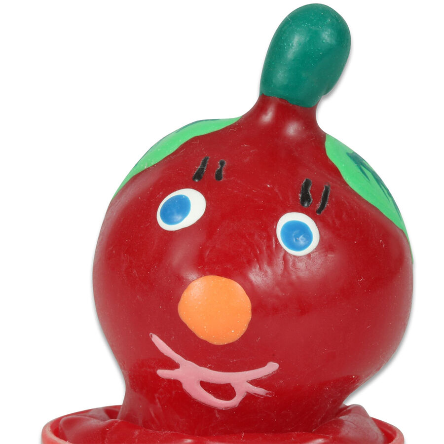 Condomerie-Handbemalte Kondome Modell Rot-Latex
