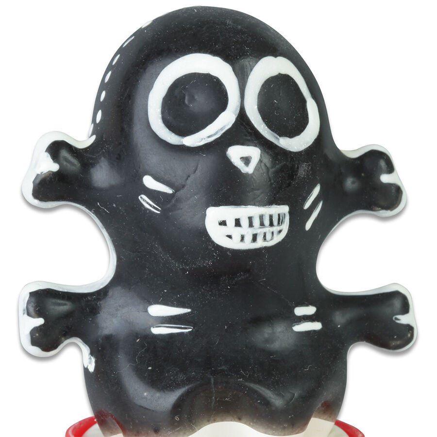Condomerie-Kondom Gemälde Handbuch Schwarz Schädel Modell 1-Latex · Lustige Kondome