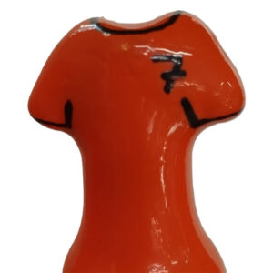 Condomerie-Handbemalte Kondome Orange Shirt-Latex
