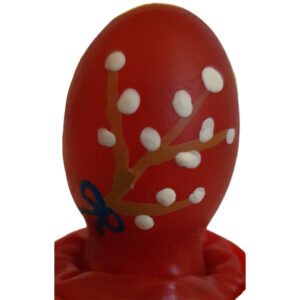 Condomerie-Handbemalte Kondome Easter Egg Rot-Latex