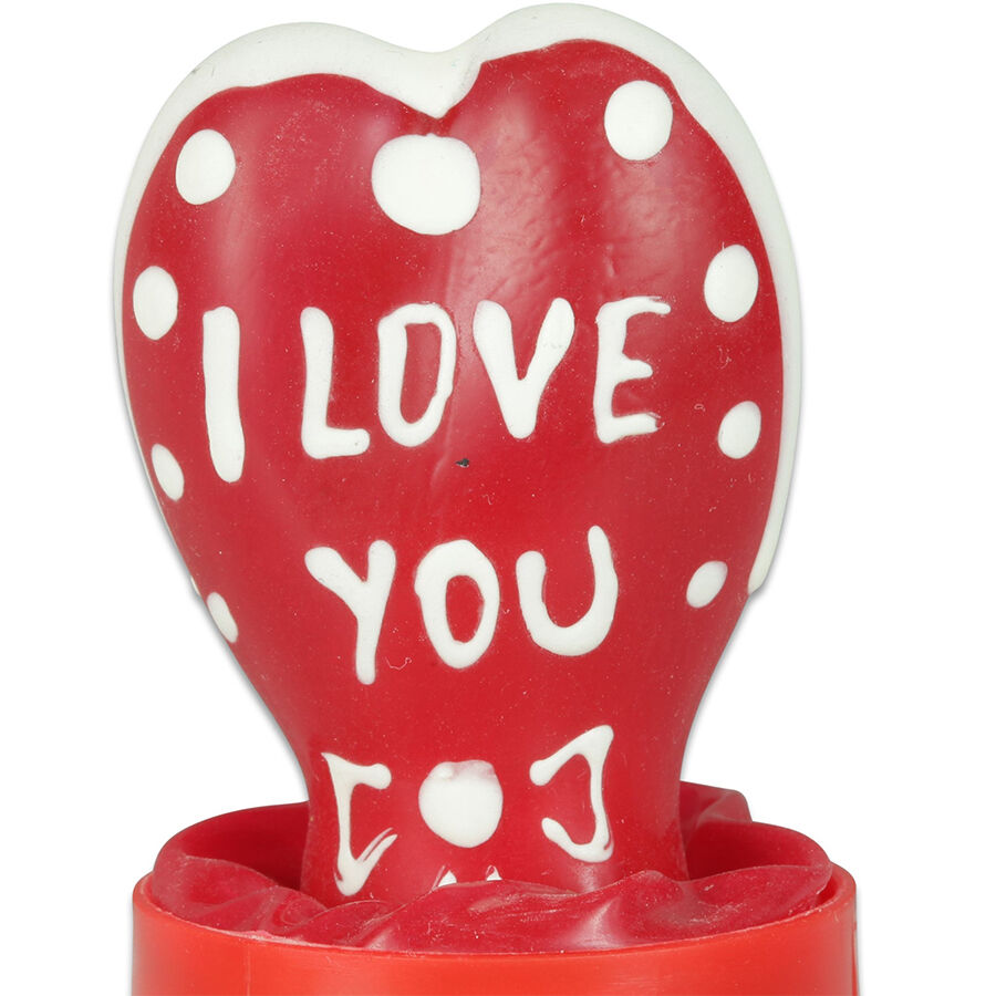 Condomerie-Kondom Handgemaltes Herz Ich liebe dich – Modell 2 · Lustige Kondome