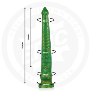 Epic-Dildo Hylos Green Flash-Silikon · Sextoys (Bild 3)