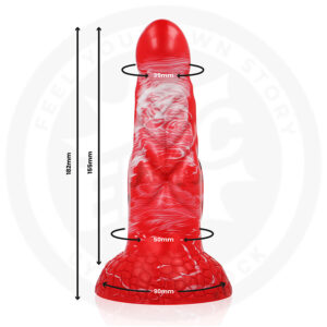 Epic-Dildo Agnis Crimson Fire-Silikon · Sextoys (Bild 5)