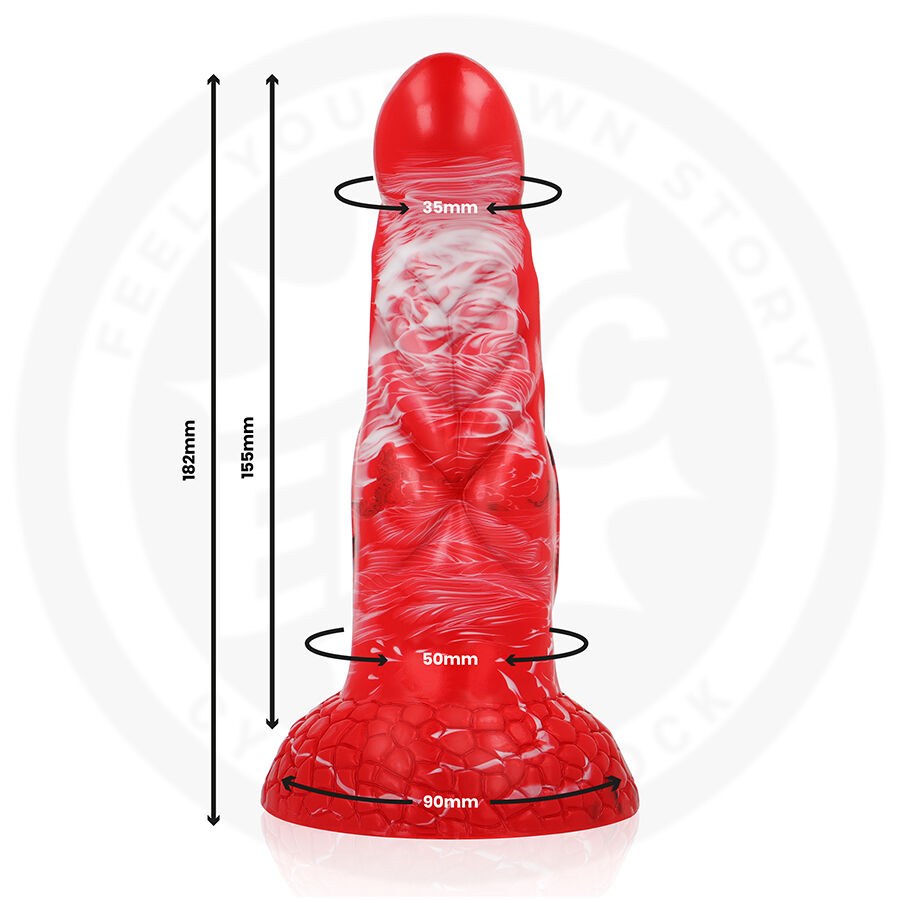 Epic-Dildo Agnis Crimson Fire-Silikon · Sextoys (Bild 5)