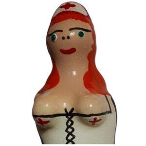 Condomerie-Handbemalte Kondome Krankenschwester Rothaarig-Latex