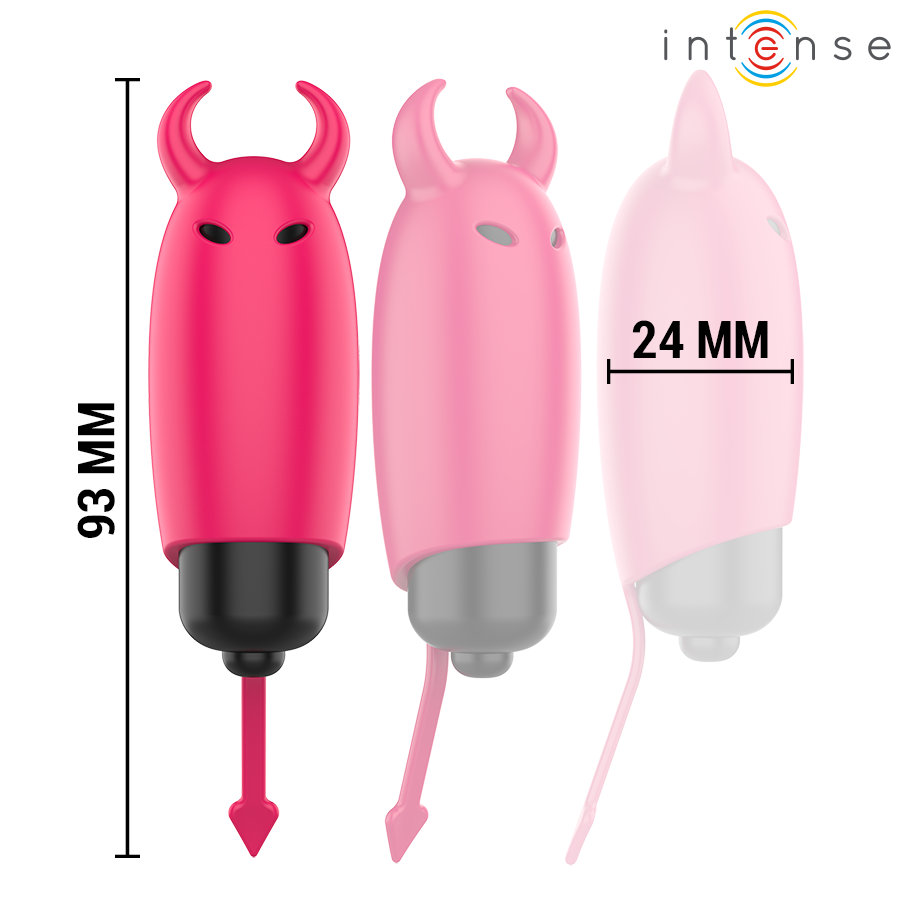 Intense Fun Toys-Scarlet Mini-Bullet mit Vibrationen Dämon Rot 9.3 cm · Vibratoren (Bild 2)