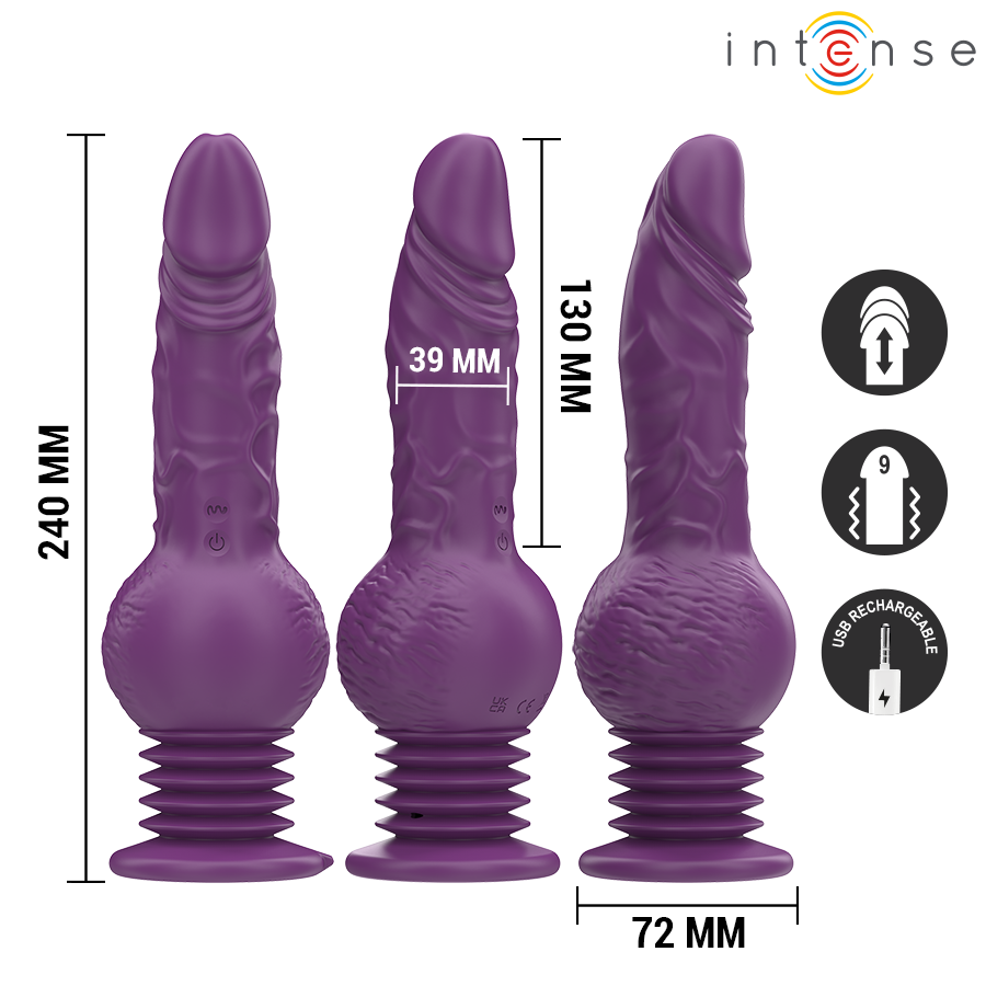 Intense High Tech-Tatum Vibrator Multifunktion mit Bewegung · Vibratoren (Bild 2)