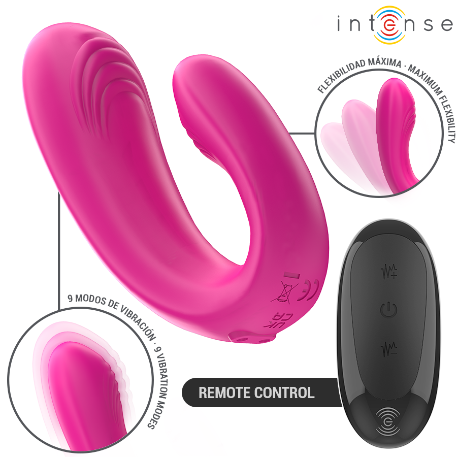 Intense Remote Control-Janet Doppel Stimulator in U-Form · Vibratoren (Bild 2)