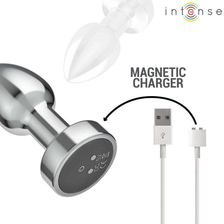 Intense-Analplug Metall mit 10 Vibrationen und Fernbedienung · Sextoys (Bild 6)