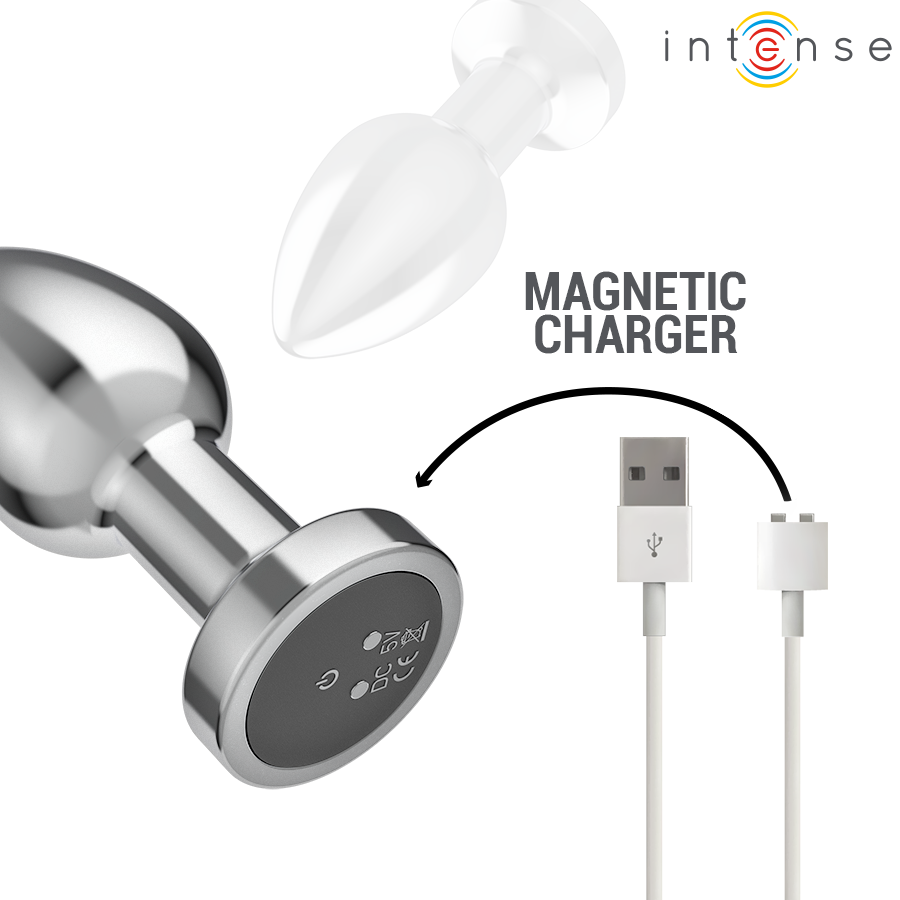 Intense-Analplug Metall mit 10 Vibrationen und Fernbedienung · Sextoys (Bild 13)