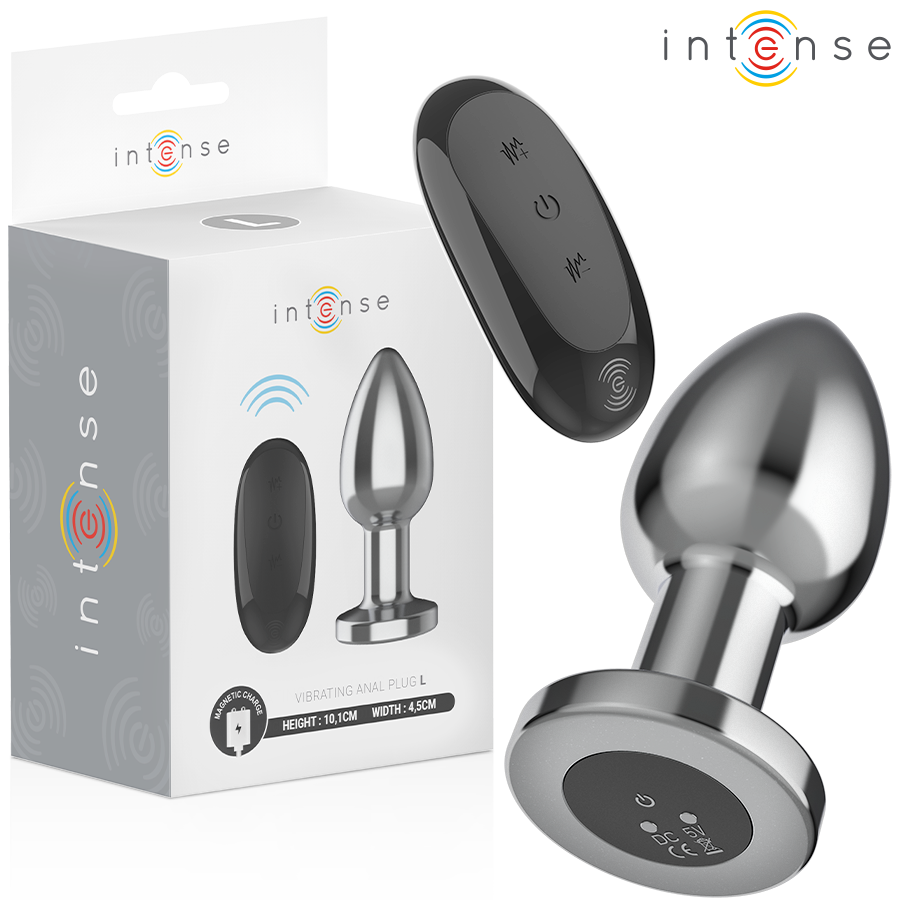 Intense-Analplug Metall mit 10 Vibrationen und Fernbedienung · Sextoys (Bild 17)