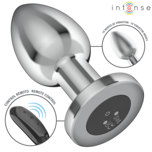 Intense-Analplug Metall mit 10 Vibrationen und Fernbedienung · Sextoys (Bild 19)
