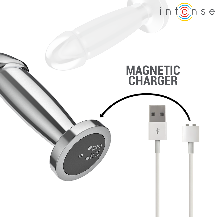 Intense-Analplug Metall mit Fernbedienung und 10 Vibrationen · Sextoys (Bild 2)