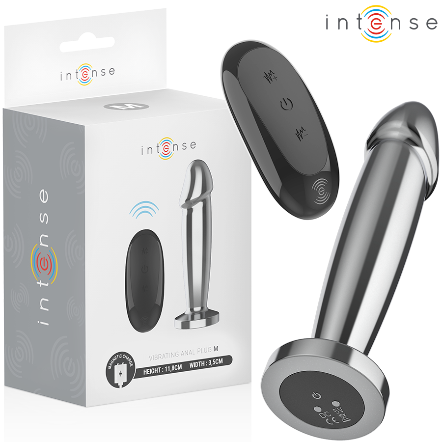 Intense-Analplug Metall mit Fernbedienung und 10 Vibrationen · Sextoys (Bild 9)
