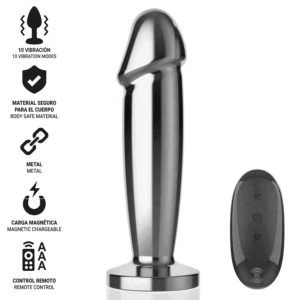 Intense-Analplug Metall mit Fernbedienung und 10 Vibrationen · Sextoys (Bild 16)