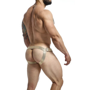 Mob-Dngeon Jockstrap mit Gold Ringen, One Size-Metal · Herrenunterwäsche (Bild 3)