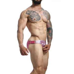 Mob-Dngeon Jockstrap Rosa Penisring One Size-Metal · Herrenunterwäsche (Bild 4)