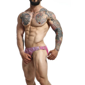 Mob-Dngeon Jockstrap Rosa Penisring One Size-Metal · Herrenunterwäsche (Bild 5)