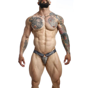 Mob-Dngeon Snap Jockstrap Grau One Size-Metal · Herrenunterwäsche